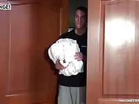 Horny young man sees something he shouldn't and that MILF loves attention